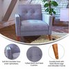 Flash Furniture Slate Gray Faux Linen Upholstered Tufted Chair IS-22271C-GY-GG